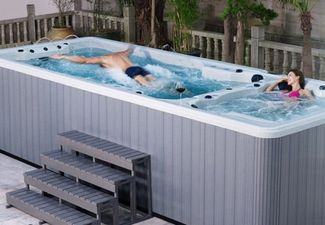 SPA de nage bizone