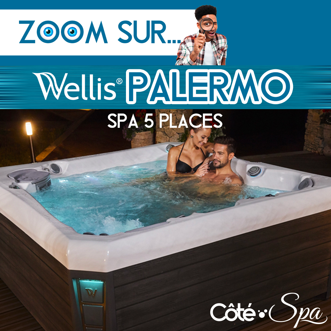 Zoom sur le SPA Wellis Palermo 5 places